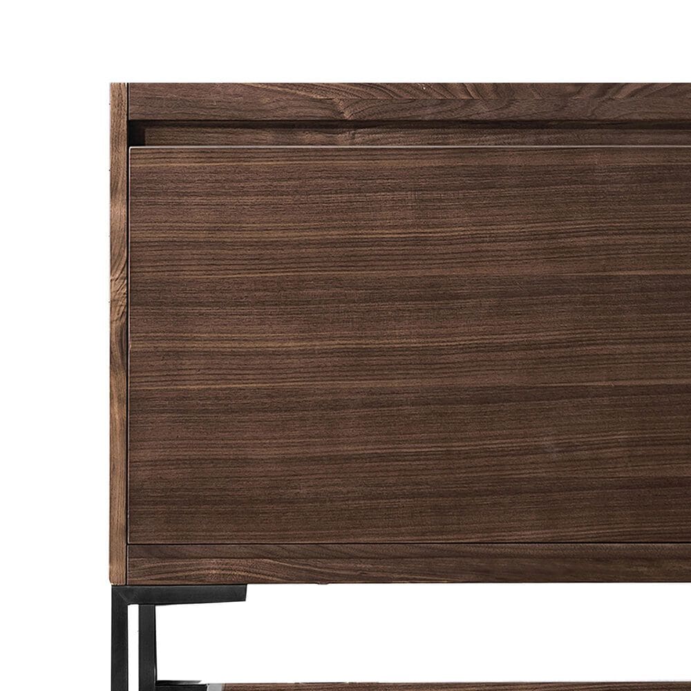 James Martin Vanities Mantova 31.5&quot; Single Vanity Cabinet in Mid-Century Walnut and Champagne Brass, , large