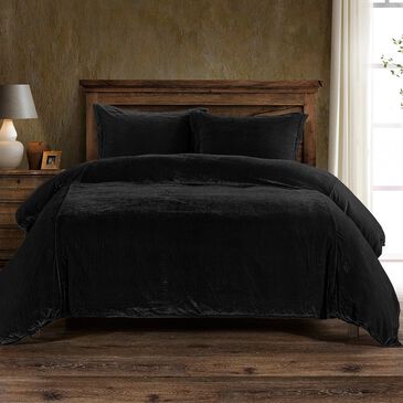 HiEnd Accents Stella 3-Piece Super Queen Duvet Set in Black, , large