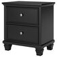Ashley Lanolee 2-Drawer Nightstand in Black, , large