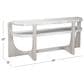 Bassett Mirror Gavin Console Table in White and Driftwood, , large