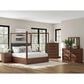 Millenium Dilenno King Canopy Panel Bed in Dark Brown with USB Ports, , large