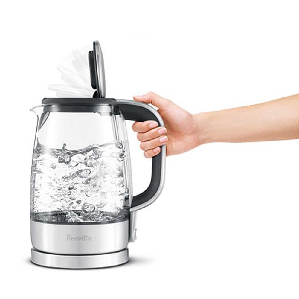 Breville 57 Oz Crystal Electric Kettle in Brushed Stainless Steel and Clear, , large
