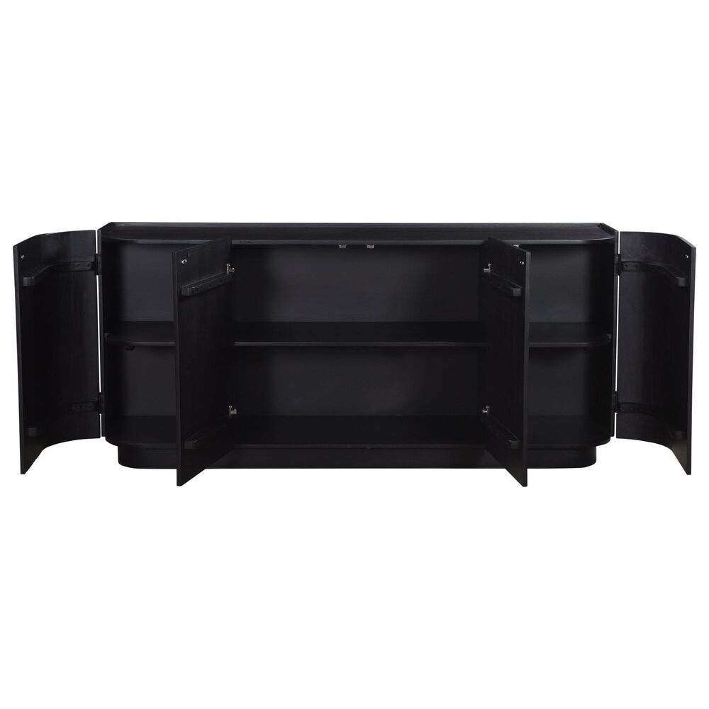 Moe&#39;s Home Collection Povera 4-Door Sideboard in Black, , large
