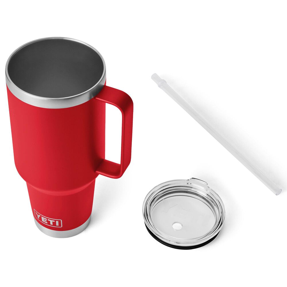 YETI Rambler 42 Oz Straw Mug with Straw Lid in Rescue Red, , large