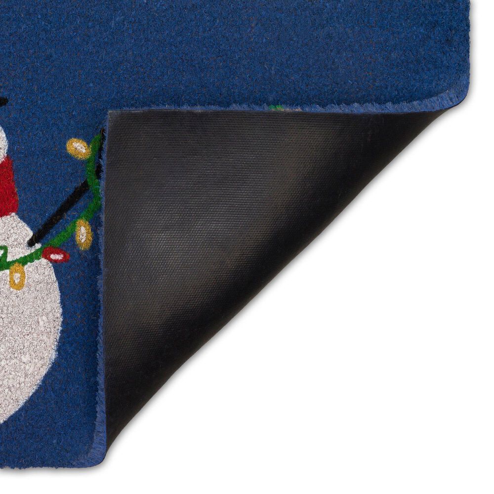 Trans-Ocean Import Natura Frosty and Bright 1&#39;6&quot; x 2&#39;6&quot; Navy Outdoor Door Mat, , large