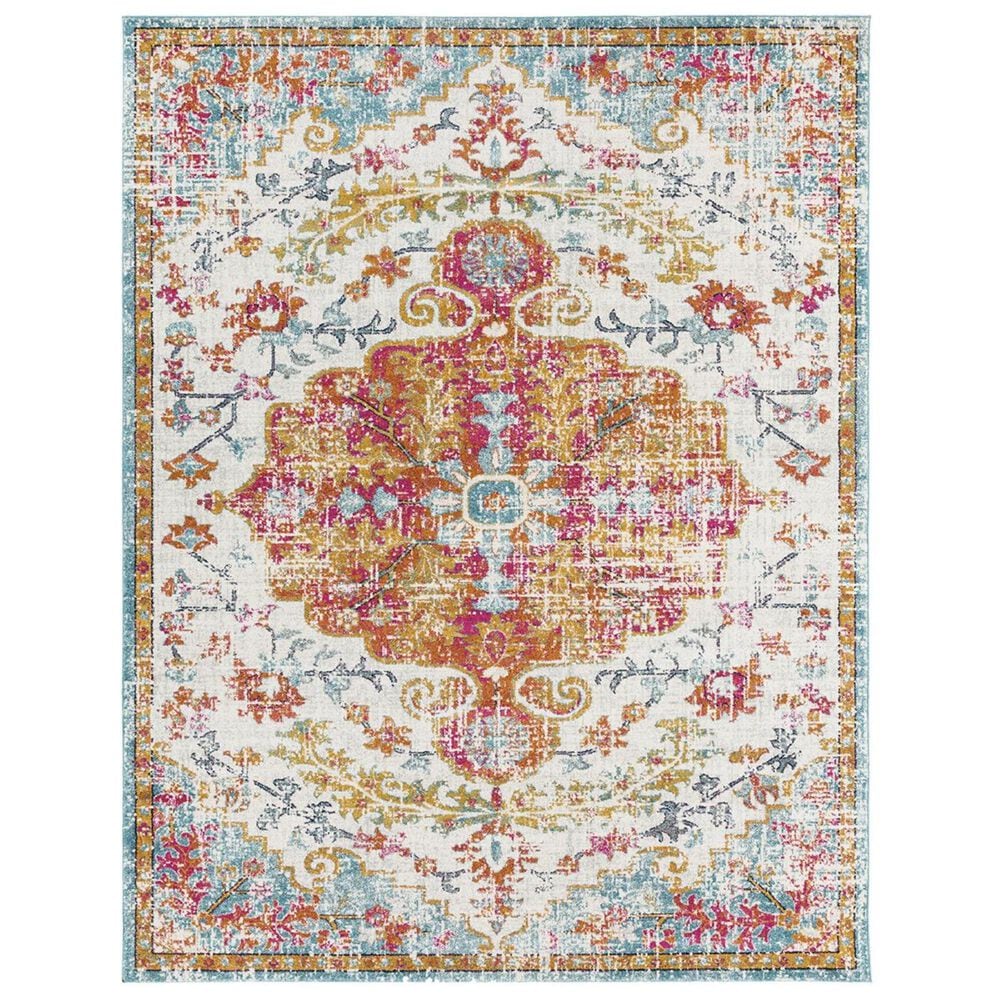Surya Harput HAP-1067 7"10" x 10"3" Beige, Saffron and Gray Area Rug, , large