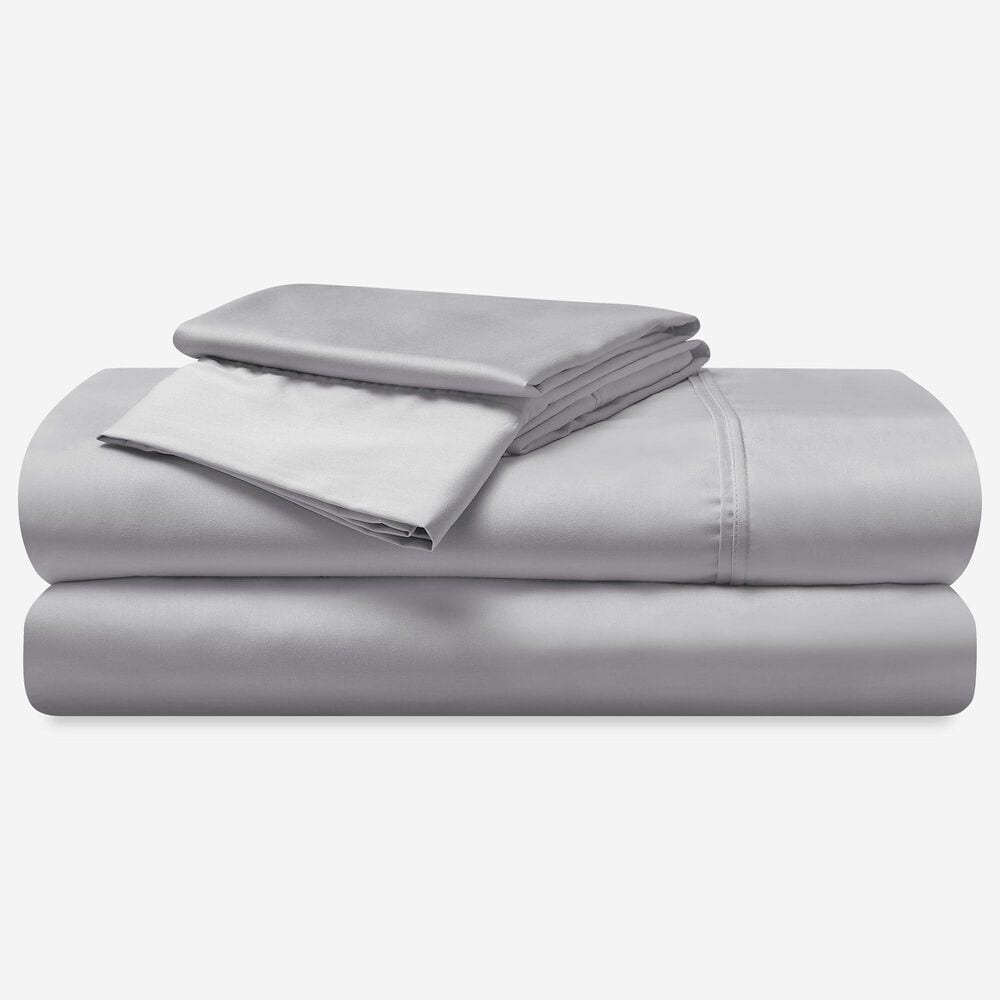 Bedgear Hyper-Cotton 4-Piece Split Head Queen Sheet Set in Light Grey, , large