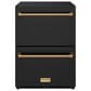 Thor Kitchen Gordon Ramsay 5.4 Cu. Ft. Undercounter Drawer Freezer with Bronze Handle Kit in Black, , large