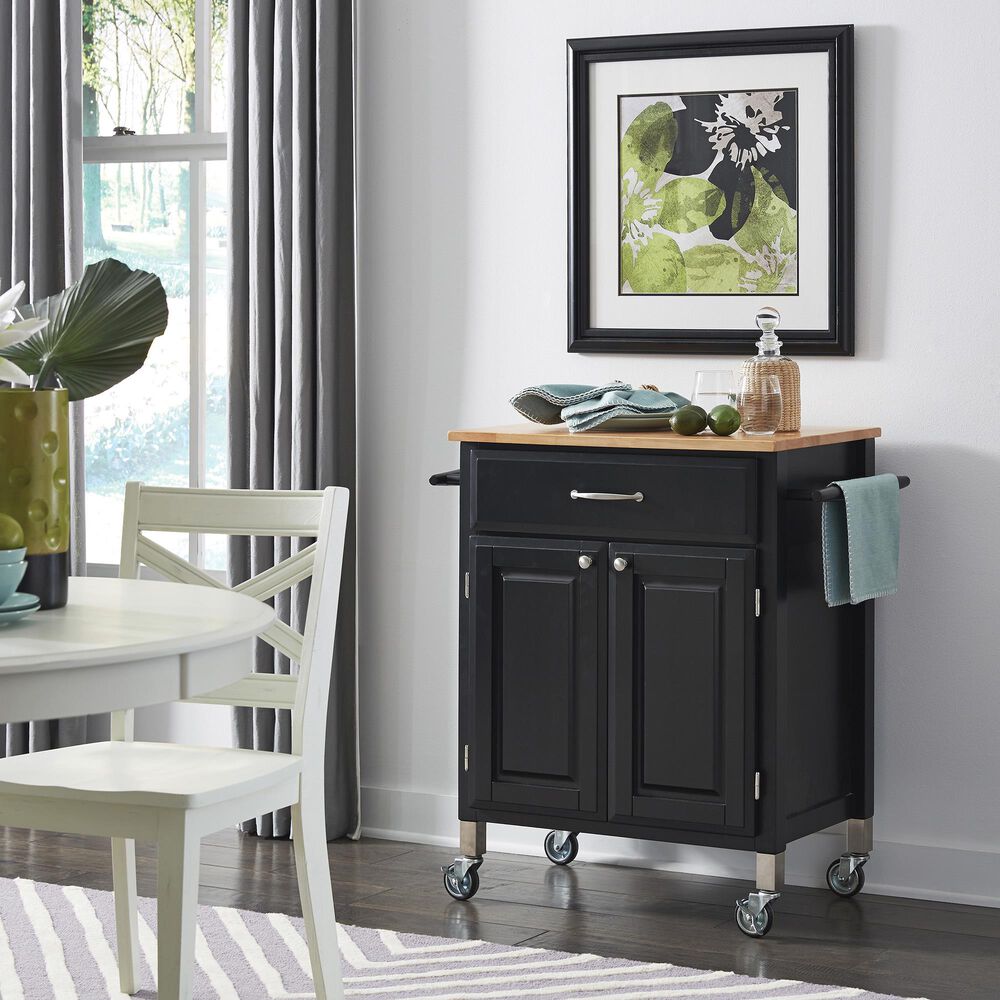 Homestyles Dolly Madison Kitchen Cart in Black, , large