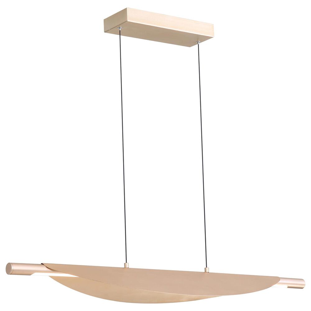 Golden Lighting Luma 42" 1-Light LED Linear Pendant in French Gold, , large