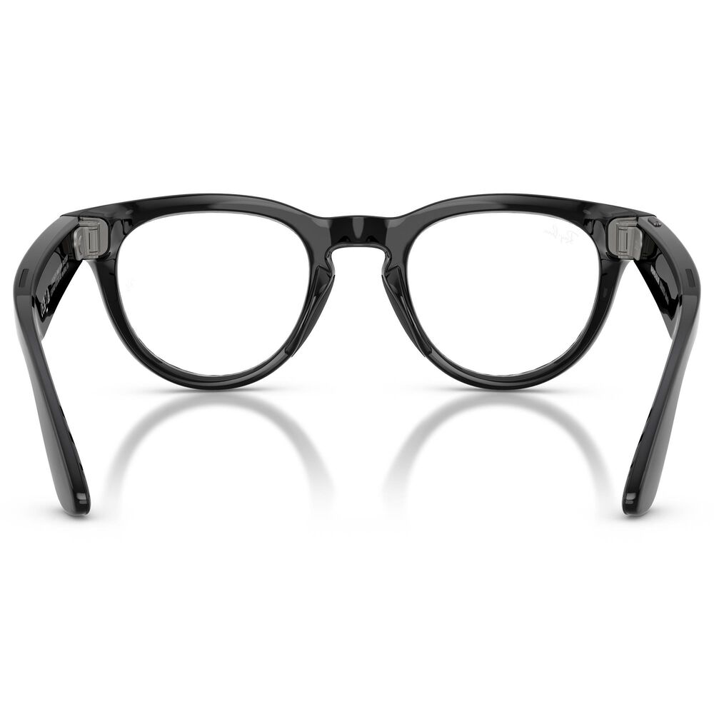 Rayban Glasses Headliner Gen 2 High Bridge Fit Sunglasses with Clear and Sapphire Transitions Lenses in Shiny Black, , large