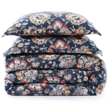 HiEnd Accents Derby 3-Piece King Comforter Set in Sapphire, , large