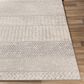 Surya Monaco MOC-2306 2" x 3" Silver Gray and Cream Scatter Rug, , large