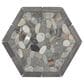Dal-Tile Pebble Oasis Coastal 12" x 10" Framed Hexagon Natural Stone Mosaic Sheet, , large