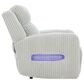 Ashley Forest Lake Power Recliner with Adjustable Headrest in Alloy Velvet, , large