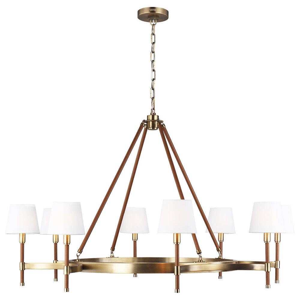 Visual Comfort & Co. Katie Large Chandelier in Time Worn Brass, , large