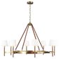 Visual Comfort & Co. Katie Large Chandelier in Time Worn Brass, , large