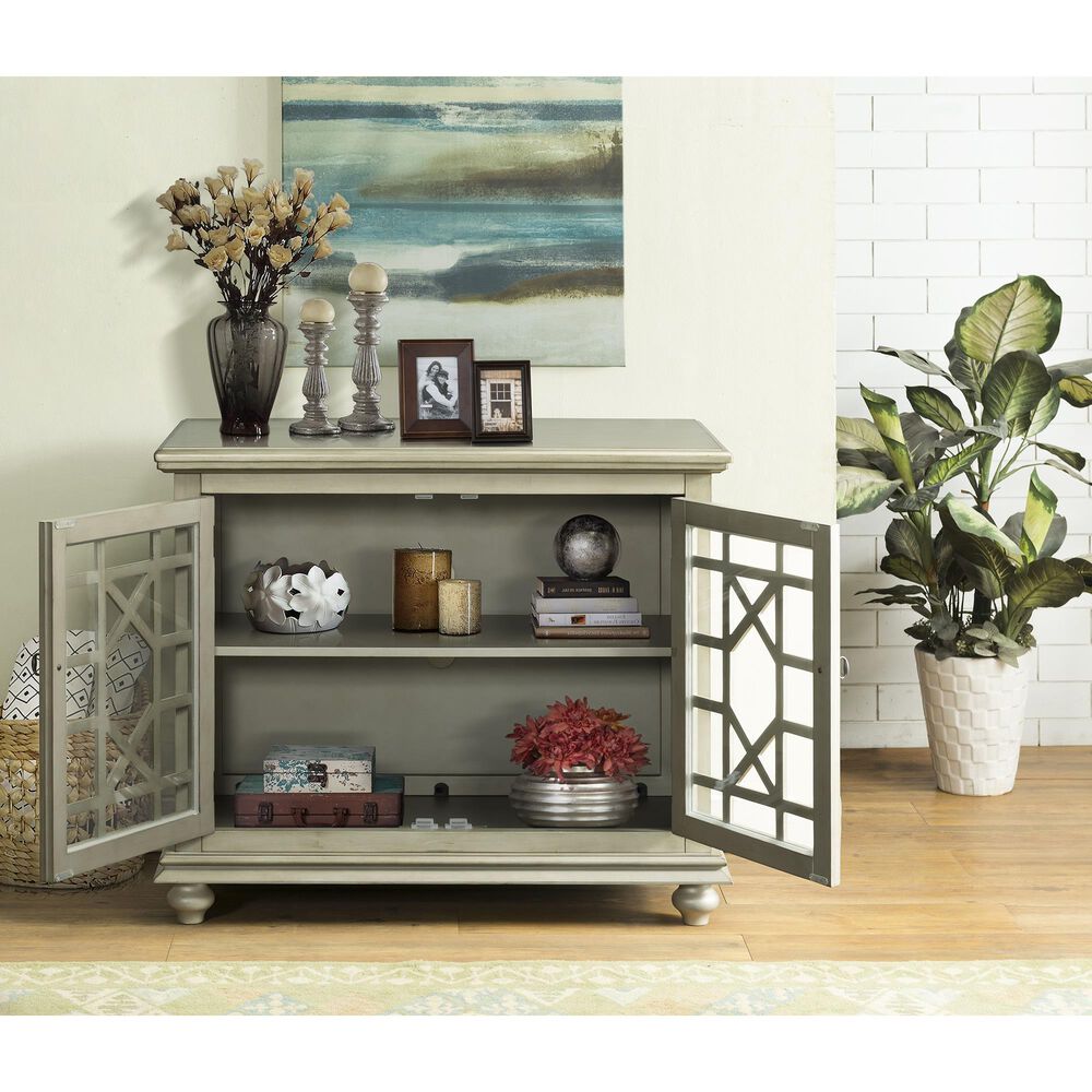 Martin Svensson Home Marche Small Spaces 32&quot; TV Stand in Antique Silver, , large