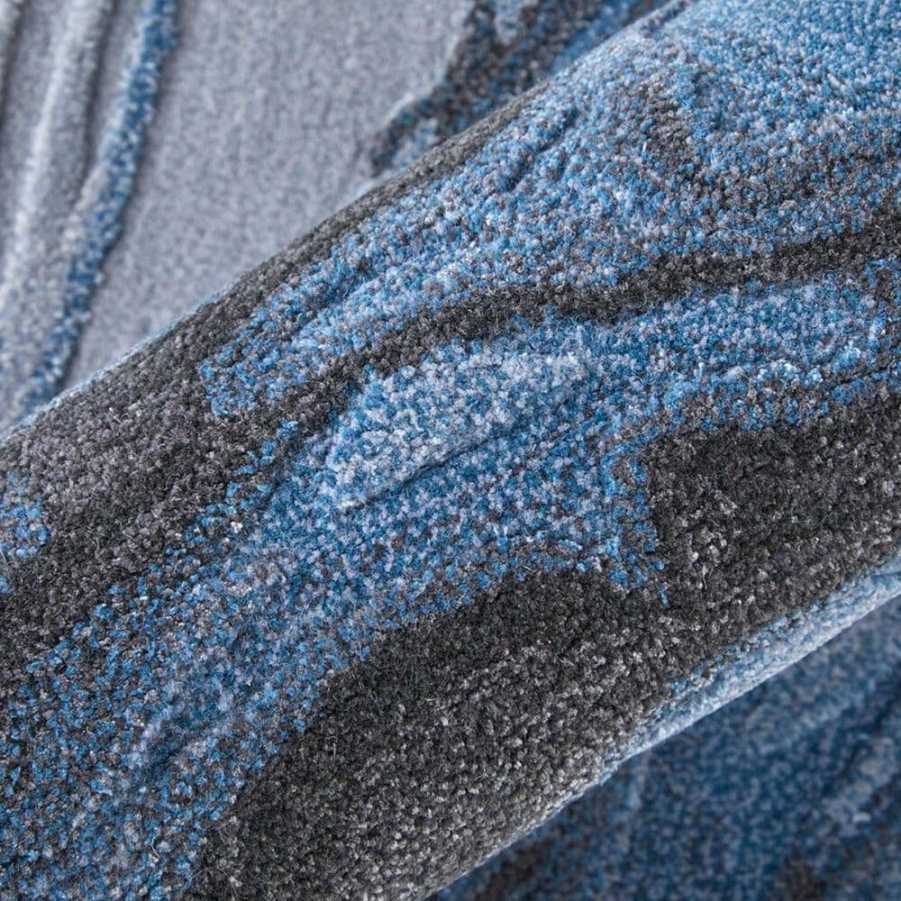 Feizy Rugs Kawai 10&#39; x 14&#39; Blue and Gray Area Rug, , large