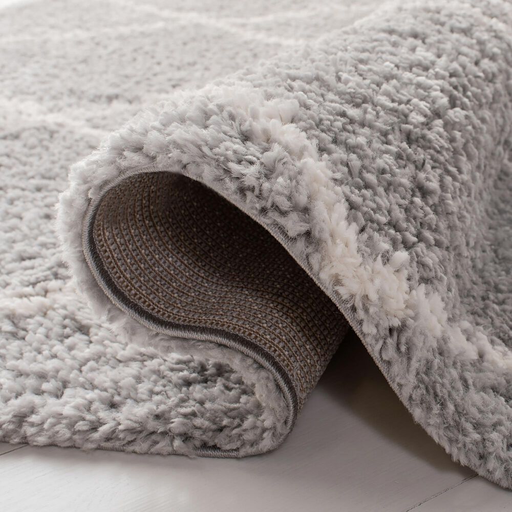 Safavieh Parma Shag PMA515G 8&#39; x 10&#39; Grey and Cream Area Rug, , large