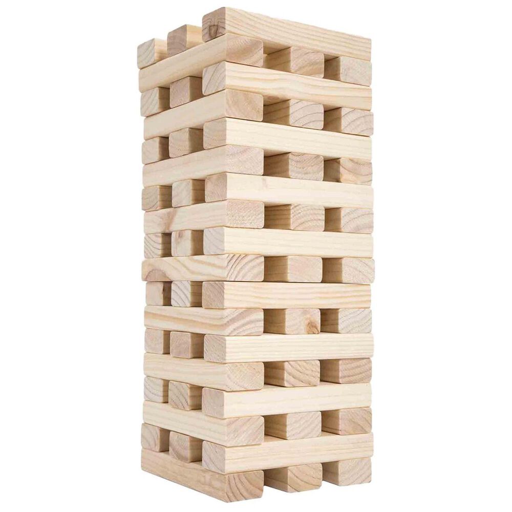 Timberlake Hey! Play! 8.25&quot; x 2&quot; Wooden Stacking Game in Natural, , large