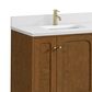 James Martin Laurent 72" Double Bathroom Vanity in Honey Oak with Single Hole 3 cm White Zeus Silestone Top and Rectangular Sinks, , large