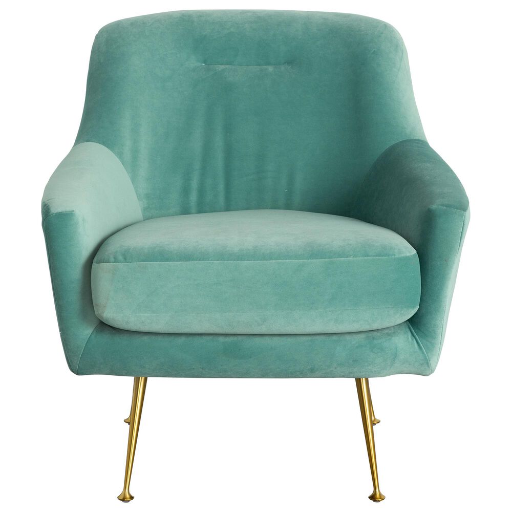 Urban Chic Princess Accent Chair Seafoam Green Velvet, , large