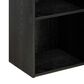HOMLUX 3-Tier Bookcase with Decorative Open Shelves in Blackwood, , large