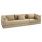 Jaxx Unsofa Stationary Sofa in Sand Velvet, , large
