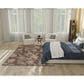 Nourison Garden Oasis Floral Mocha 6" x 9" Indoor/Outdoor Area Rug, , large