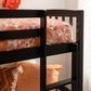 Linon Home Decor Perryton Twin Over Twin Bunk Bed in Sleek Black, , large