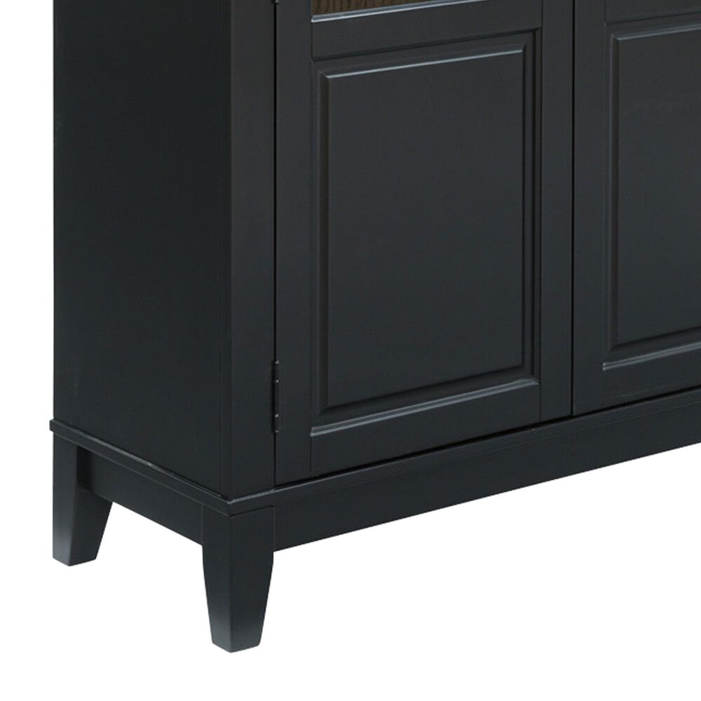 Ashley Dagandale Accent Cabinet in Black and Natural Brown, , large