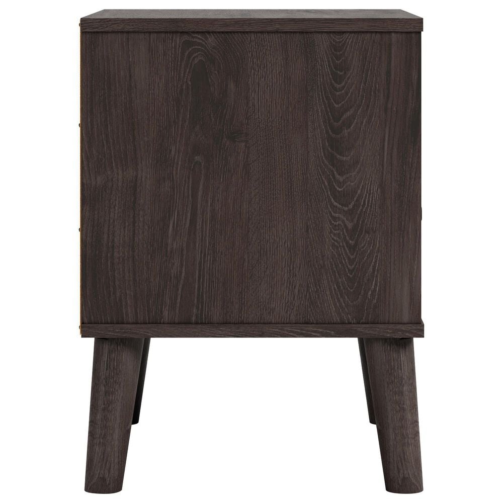 Ashley Piperton Nightstand in Brown and Dark Charcoal, , large