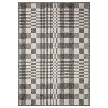 Loloi II Rainier 7"10" x 10"10" Ivory and Pebble Indoor/Outdoor Area Performance Rug, , large