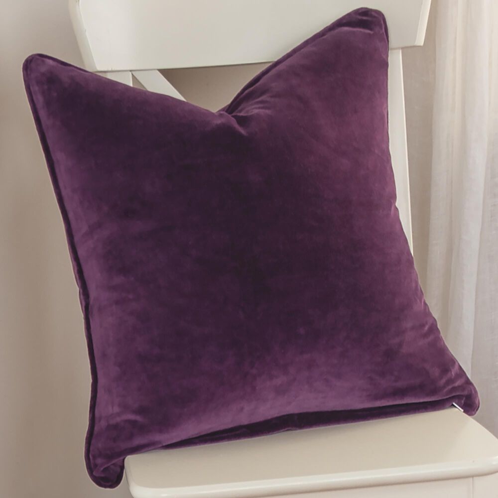 Rizzy Home Solid 20" Pillow Cover in Violet, , large