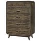 New Heritage Design Rex 5-Drawer Chest in Walnut, , large