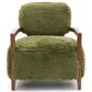 Furniture of America Lumir Long-Haired Accent Chair in Green, , large