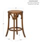 Linon Home Decor Rae Rattan Counter Stool in Rich Walnut, , large