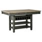Ashley Tyler Creek Counter Height Table in Textured Black, , large