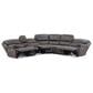 Steve Silver Plaza 6-Piece Power Reclining Sectional in Smoked Gray, , large