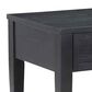 Steve Silver Yves 1-Drawer End Table in Rubbed Charcoal and Brushed Brass, , large