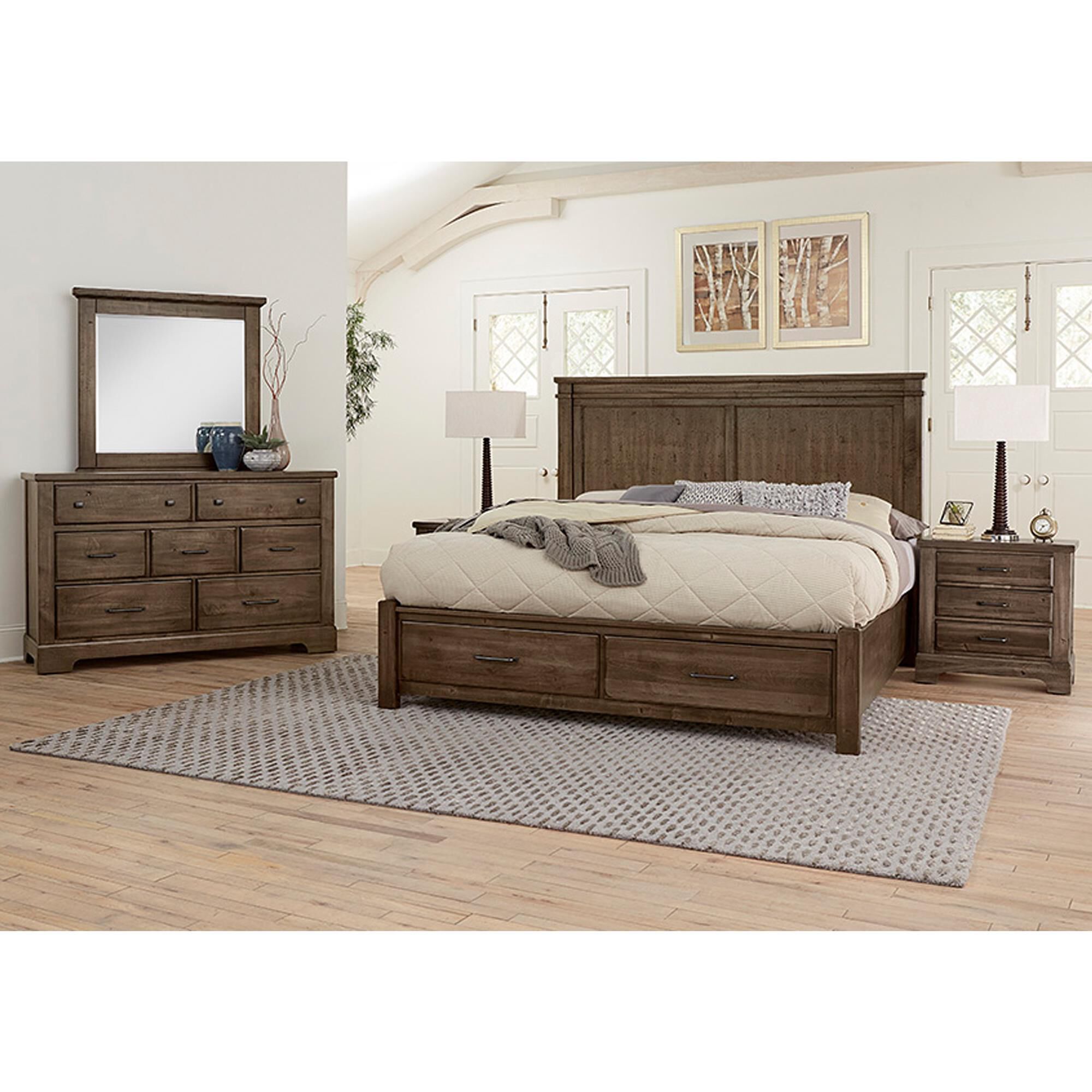 Rustic bedroom deals furniture sets king