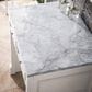 James Martin Vanities De Soto 30" Countertop Unit in Bright White with 3 cm Carrara White Marble Top, , large