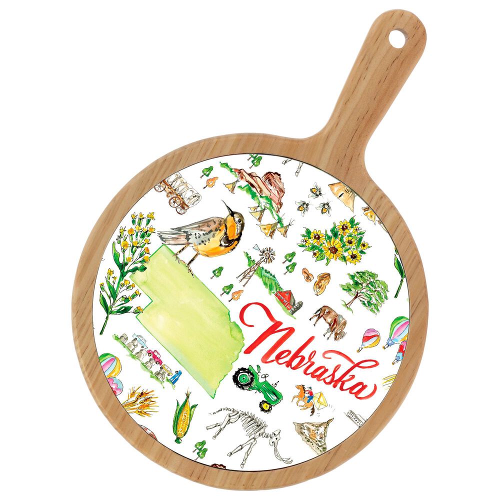 Boston International Nebraska State Cheeseboard in Multicolor, , large