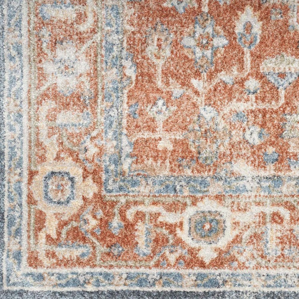 Nourison Astra Machine Washable ASW11 9&#39; x 12&#39; Denim and Multicolor Area Rug, , large