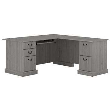 Bush Saratoga L-Shaped Computer Desk in Modern Gray, , large