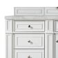 James Martin Vanities Bristol 60" Single Bathroom Vanity in Bright White with 3 cm Victorian Silver Quartz Top and Rectangular Sink, , large