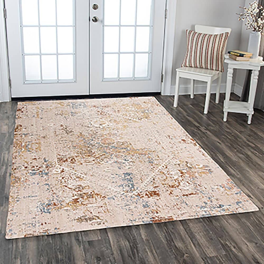 RIZZY Logan 5&#39;2&quot; x 7&#39;9&quot; Pink Area Rug, , large