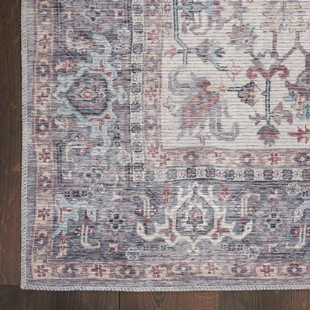 57 Grand by Nicole Curtis Series 1 Soft Grey and Ivory 4&#39; x 6&#39; Area Rug, , large