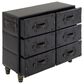 Uma Enterprises 6-Drawer Chest in Black, , large